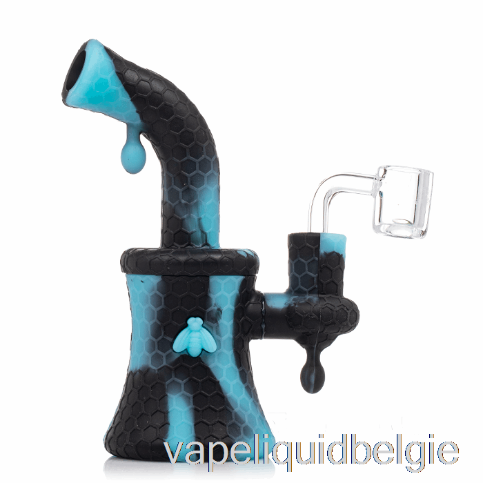 Vape Vloeibare Stratus Bee Siliconen Dab Rig Zwart / Uv Blauw (zwart / Uv Blauw)